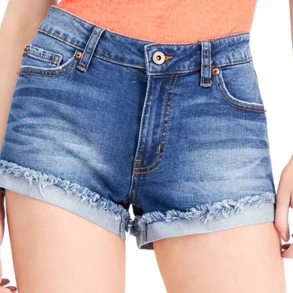 Celebrity Pink Pants - Celebrity Pink Flipped Frayed Hem Jean Shorts Sz 0